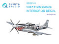 Quinta-Studio-QD32143-P-51D-K-Mustang-3D-Printed-&amp;-coloured-Interior-on-decal-paper-(for-Dragon-kit)-1:32