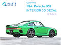 Quinta-Studio-QD24003-Porsche-959-3D-Printed-&amp;-coloured-Interior-on-decal-paper-(for-Tamiya-kit)-1:24