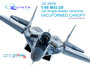 Quinta Studio QC48008 - MiG-29 (All single seater version)  vacuformed clear canopy (for GWH kits) - 1:48_