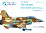 Quinta Studio QD48046 - F-16I 3D-Printed & coloured Interior on decal paper (for Hasegawa kit) - 1:48_