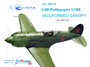 Quinta Studio QC48016 - Polikarpov I-185  vacuformed clear canopy (for ARK kit) - 1:48_