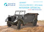 Quinta Studio QD35007 - KFZ 1-4 3D-Printed & coloured Interior on decal paper (for ICM kit) - 1:35_