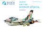 Quinta Studio QD48167 - F-16A 3D-Printed & coloured Interior on decal paper (for Kinetic kit) - 1:48_