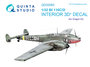 Quinta Studio QD32063 - Bf 110C/D 3D-Printed & coloured Interior on decal paper (for Dragon  kit) - 1:32_