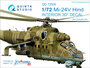 Quinta Studio QD72006 - Mi-24V  3D-Printed & coloured Interior on decal paper  (for Zvezda kit) - 1:72_